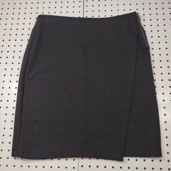CAbi Dark Gray Wrap Style Skirt, Size 10 - Picture 1 of 5